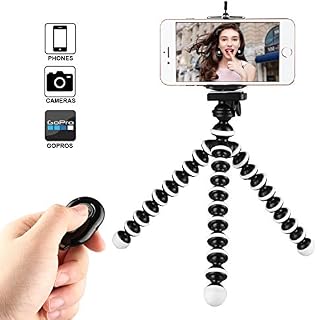 Phone Tripod, Kamisafe Portable Flexible Cell Phone Tripod Adjustable Camera Stand Holder