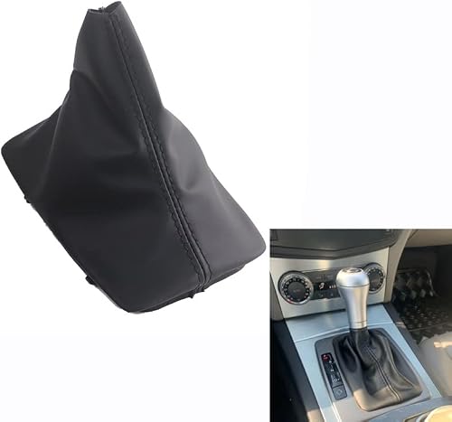 Cakievro Automatic Leather Car Shift Gear Knob Lever Gaitor Boot Cover for M-ercedes B-ENZ W204 C204 C63 C300 C250 W207 A207 W212 2008 2009 2010 2011 2012 2013 2014