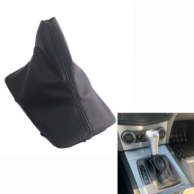 Cakievro Automatic Leather Car Shift Gear Knob Lever Gaitor Boot Cover for