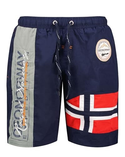 Geographical Norway Quemen Badehose für Herren, Blau, blau, L