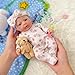 Mire & Mire Reborn Baby Dolls 7 Inch Girl Mini Silicone Baby Realistic Baby Dolls Silicone Full Body