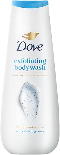 Dove Exfoliating Bodywash with Triple Hydration Serum, 300ml