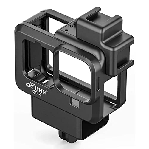 Gaiola para Gopro 9, Ulanzi G9-4 Capa protetora para GoPro Hero 9-4 com suporte Cold Shoe compatível