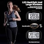 3D Step Counter Clip On with LED Backlight Pocket Pedometer for Walking Outdoor Activities Fitness Tracker Without Smartphone - Image 5
