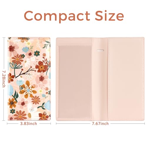Image of CoBak Checkbook Cover for Women & Men - PU Leather Case with RFID Blocking | Classic Design Check Book Holder for Personal and Business