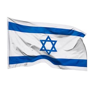 Aricona Israel Flagge 90x150cm - wetterbeständige Fahne mit Messingösen, 100% Polyester, robuste Doppelnaht & in lebendigen Farben - ideal für Flaggen-Liebhaber, Israeliten & Freunde