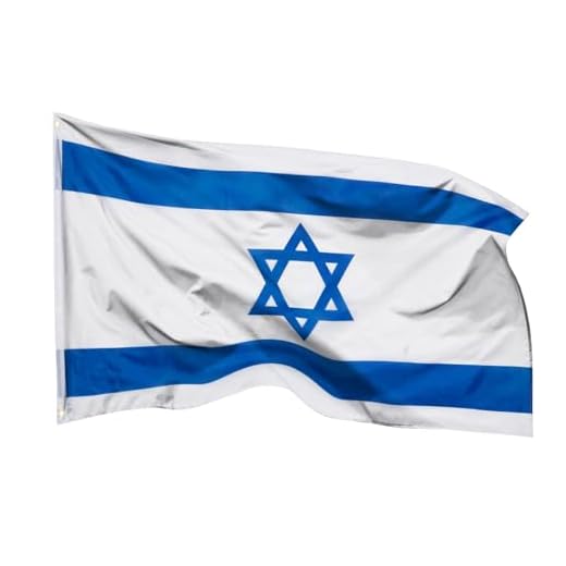 Aricona Israel Flagge 90x150cm - wetterbeständige Fahne mit Messingösen, 100% Polyester, robuste Doppelnaht & in lebendigen Farben - ideal für Flaggen-Liebhaber, Israeliten & Freunde