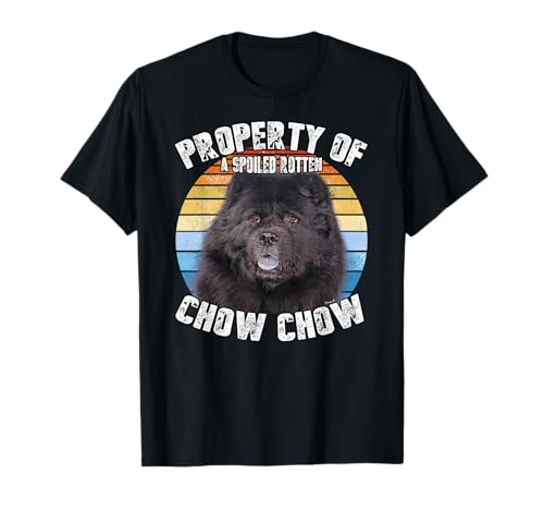 Chow Chow Black Retro Property Of T-Shirt