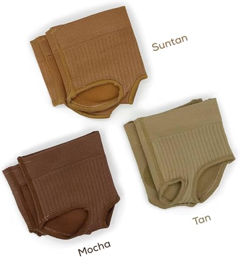 So Danca Vernon Dance Half Shoe Turners, Vegan Microfleece - MD22 (Suntan, Medium) by So Danca - Used condition - Image 4