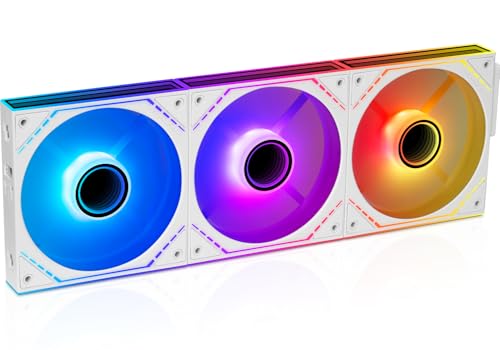 Ventilateurs ARGB 120 mm anti-surchauffe PC avec câblage simplifié en chaîne marguerite