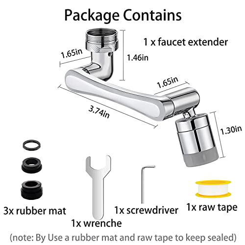 Rotating Faucet Extender Upgrade 1440°Universal Swivel Faucet Aerator With 2 Modes, Robotic Arm Splash Filter Faucet Extender Adjustment Bathroom Sink Faucet Bubbler #TOP5