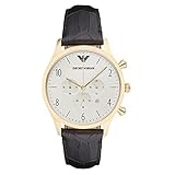 [エンポリオアルマーニ] EMPORIO ARMANI メンズ クロノグラフ ブラック レザー AR1892 腕時計 [並行輸入品]