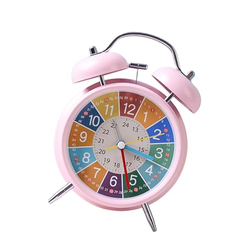 MLWSKKING - Despertador doble mate con alarma trasera fuerte para llamadas despertador batería