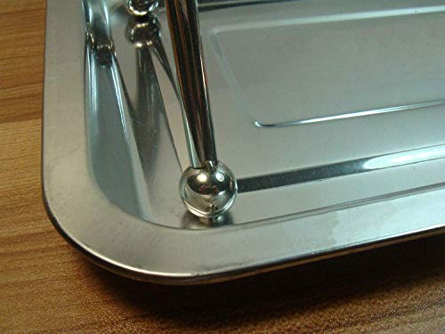 Image of Litewood Bird Perch Stand Stainless Steel Table Rack with Feeder Cups Tray for Budgie Parakeet Cockatiel Conure Finch