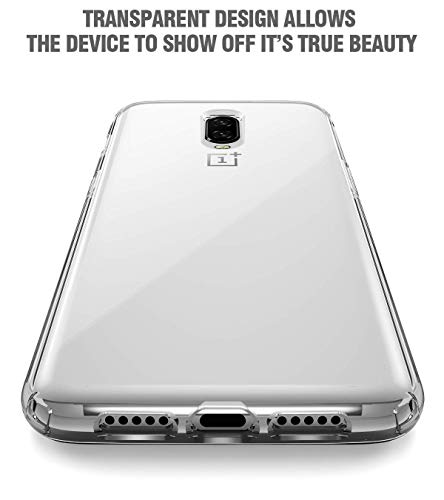 Image of NISHTECH for OnePlus 7 5G Premium Transparent Hybrid Soft Slim Dust Proof Back Case Cover with Camera Protection