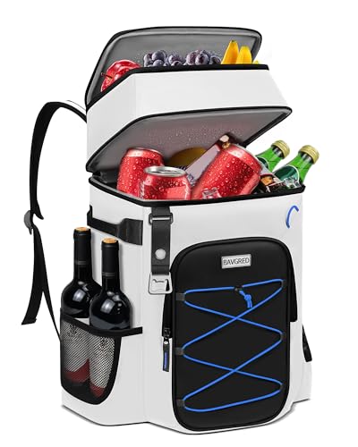 Mochila térmica aislada impermeable para 36/54 latas para 16 horas de retención de frío, enfriador portátil a prueba de fugas para hombres con gran capacidad, picnic, viajes, senderismo