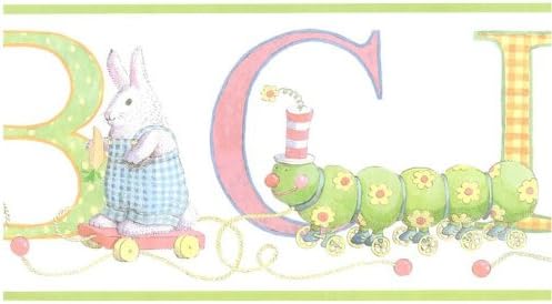 Alphabet Toys Pastel Wallpaper Border by Chesapeake in Crazy About Kids