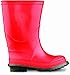 ONGUARD 07700 PVC Scamp Youth Boots with Slip Resistant Outsole, 8" Height, Red/Black, Size 9