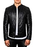 Das Design der Jacke, die perfekte Passform und das sichtbar hochwertige Leder lässt Dein neues Outfit zum Hingucker werden.