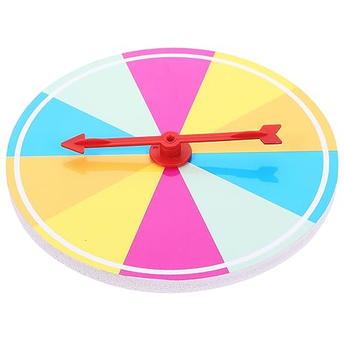 Cabilock Fortune Rotating Prize Wheel Game Wheel Props for Diy Prize Tabletop Game Show Party
