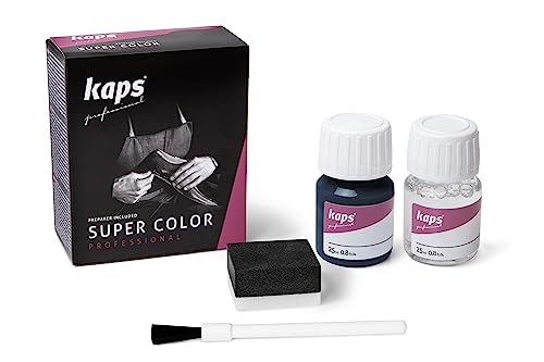 Image of Kaps Dye With Primer For Natural And Synthetic Leather Shoes, Super Color And Preparer, 70 Colors (117 - Navy Blue).