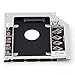 HIGHROCK Hard Drive Caddy Tray 9.5mm Universal SATA 2nd HDD HD SSD Enclosure Hard Drive Caddy Case Tray, for 9.5mm Laptop CD / DVD-ROM Optical Bay Drive Slot (for SSD and HDD)