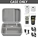Case Compatible with Brother for P-Touch PT-N10/ PT-N20/ PTH110/ PRTH110/ Pro PT-H111 Portable Label Maker, Label Printer Storage Holder for Label Tape, AC Adapter, Charging Cable - Grey (Box Only)