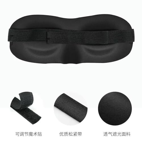 MUXICU 1 masque de sommeil 3D naturel pour les yeux - Cache-œil - Pour homme et femme - Doux et portable - Pour voyage