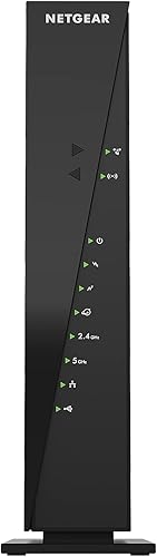 Miniatura 5 de Modem router con cable, de Netgear, Nighthawk AC1900 (24 x 8) DOCSIS 3.0, ideal para Xfinity Internet y Voice (C7100V), Negro