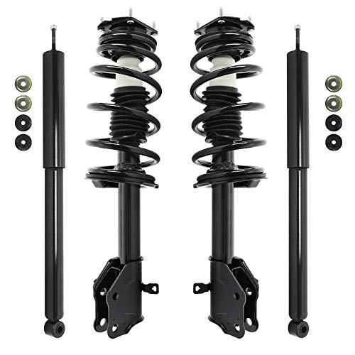 Unity Automotive 4-11983-252410-001 Front and Rear Replacement Complete Strut Assembly Shock Kit Fits 2011-2014 Ford Edge