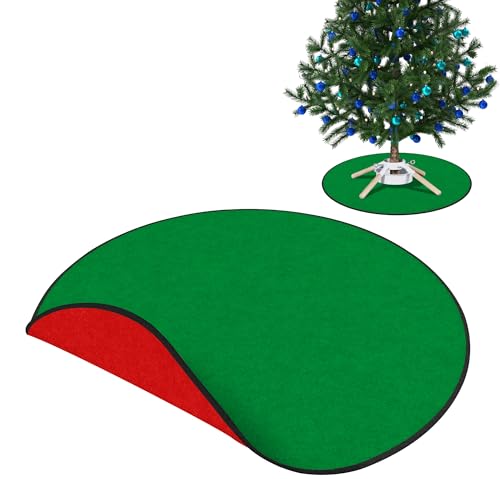 EBaokuup 35" Christmas Tree Stand Mat,Reversible Felt Christmas Tree Pad,Christmas
