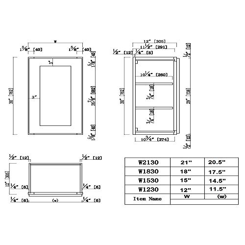 Design House Brookings 15-Inch Wall Cabinet, Espresso Shaker #TOP2