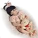 CHHD Realistische wiedergeborene Puppe Baby Mädchen 48cm Vinyl Silikon NI & ntilde; ita Babys wiedergeborene Babypuppen Puppen 19 Zoll handgemachtes Kinderspielzeug