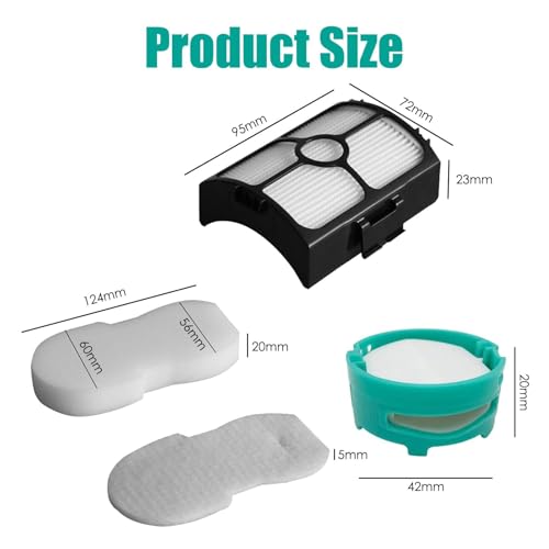 Image of HZ3002 Replacement Filter for Shark HZ3002 HZ3000 Stratos Ultralight Corded Stick Vacuum Cleaner, Replacement Cartridges for Shark HZ3000 HZ3002 Upright Vacuum Cleaner