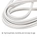 uxcell Screen Spline, 15M/49.21Ft Silicone Sealing Strip Window Screen Retainer, 5mm OD White