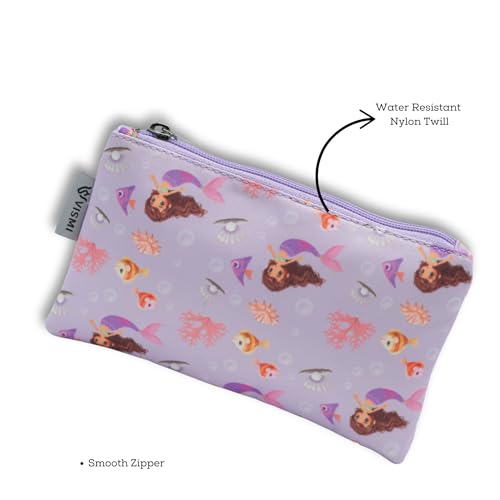 Image of VISMIINTREND Mermaid Print Flat Organizer Pouch - Ideal for Kids and Adults
