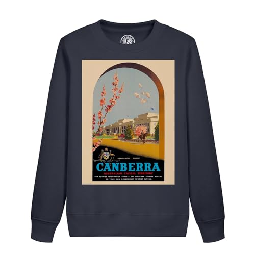 Sweatshirt enfant Canberra Australie style affiche poster vintage art déco des années 30