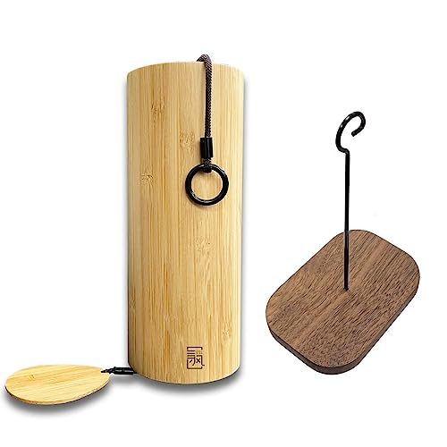 Carillon éolien de méditation en bois vintage pour la sérénité du patio - 2