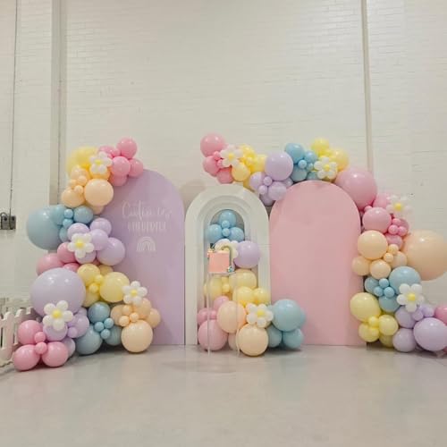 Image of Pastel Balloons, 12 Inch 35PCS Light Pink Blue Yellow White Latex Balloon, Multicolor Balloon for Kids Graduation Easter Wedding Rainbow Party Birthday Bridal Baby Shower Party Decorations Supplies