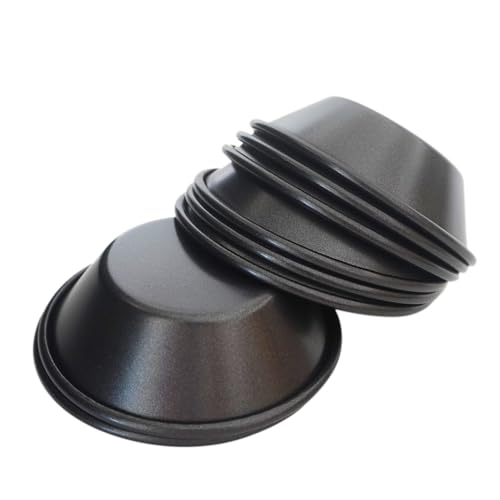 Proshopping 3 Inch Tart Pan, Pastel De Nata Mold, Carbon Steel Nonstick