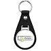 I Like Shanghai Travel Slogan Keychain Black Premium Leather Key Chain with Key Ring