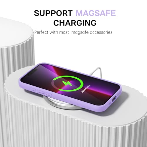 Coque iPhone 13 Pro Svanove en silicone violet compatible Magsafe fine - 7