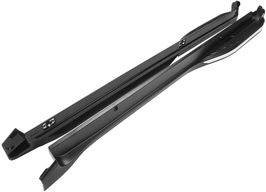Style Aluminum Side Step Nerf Bar Running Boards Left Right Brackets Screws for Toyota for C-HR 2018-2022 2pc Black Mixed Silver ADV-5-RB- TCHR17
