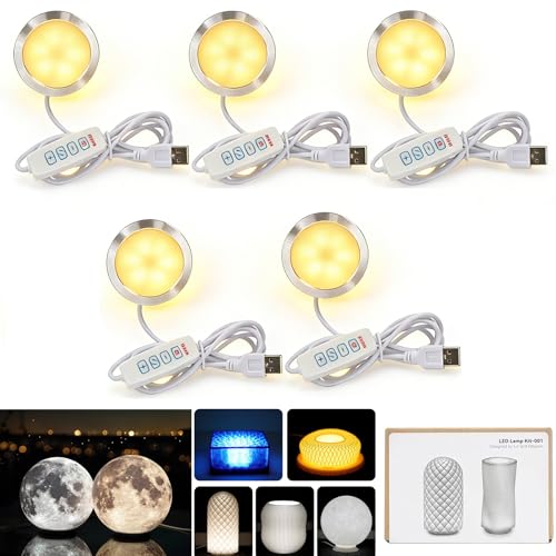 Sideroly 5PCS 3D Printer LED Lamp Kit 001 for Bambu Lab A1/H2D/P1S/P1P/X1C