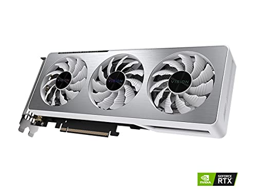 Gigabyte GeForce RTX 3060 Vision OC 12G (REV2.0) Grafikkarte, 3 x Windforce Lüfter, 12 GB 192-Bit GDDR6… – Ansicht 3