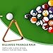 HMQQ Solid Wood Billiard 8-Ball Triangle / 9-Ball Diamond Pool Ball Racks for 2-1/4