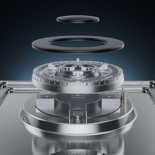 Empava 12 in. Gas Stove Cooktop 2 Italy Sabaf Sealed Burners NG/LPG Convertible in Stainless Steel by Empava - Image 6