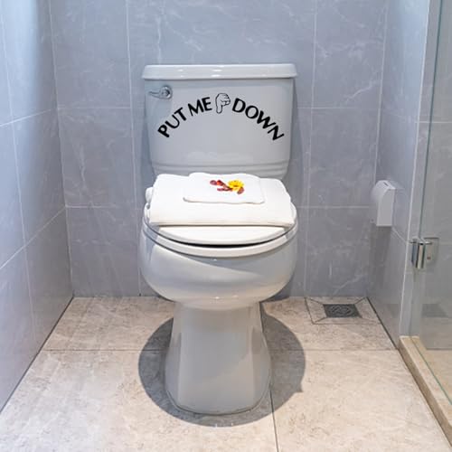 YSJCHEBS 2 Stück Interessante Toilettenaufkleber, Kreative Aufkleber, Wasserfeste Aufkleber, Toilettendekorationsaufkleber, Toilettenzubehör