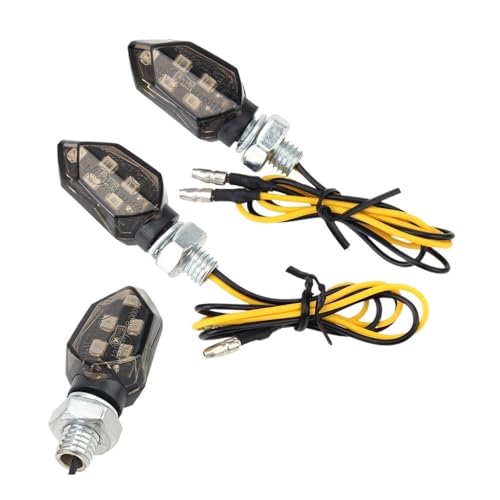 Evita accidentes con el intermitente motocicleta LED universal de alta visibilidad mini 2 uds 2