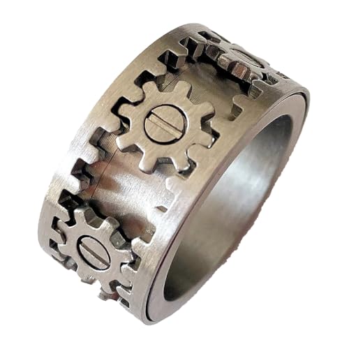 たーとるうぃずの廻るメカリング/チタン製 16号